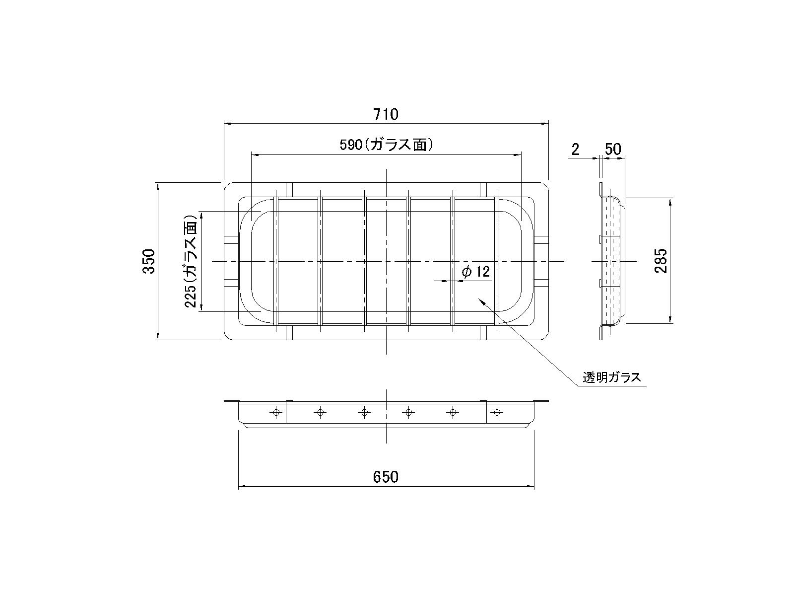 鳥居窓枠 650型(硝子付)