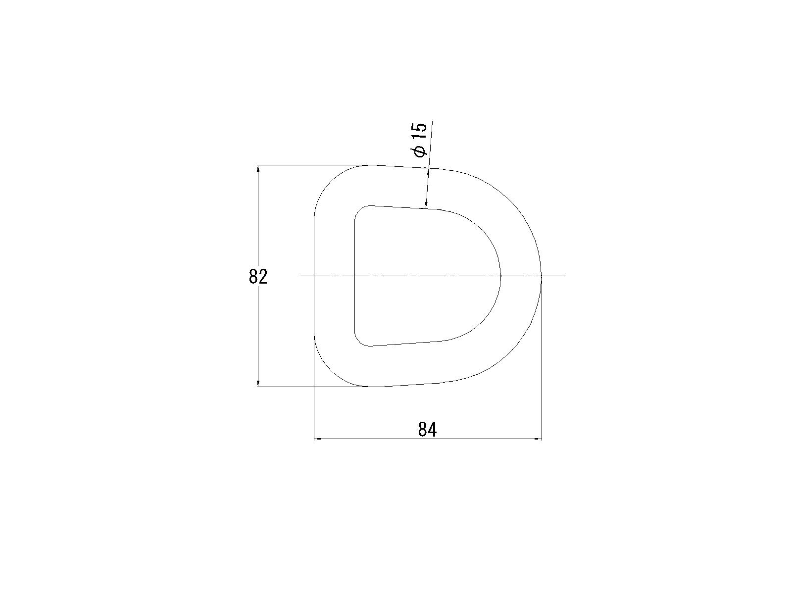 Stainless another item hook (large) ring 15mm