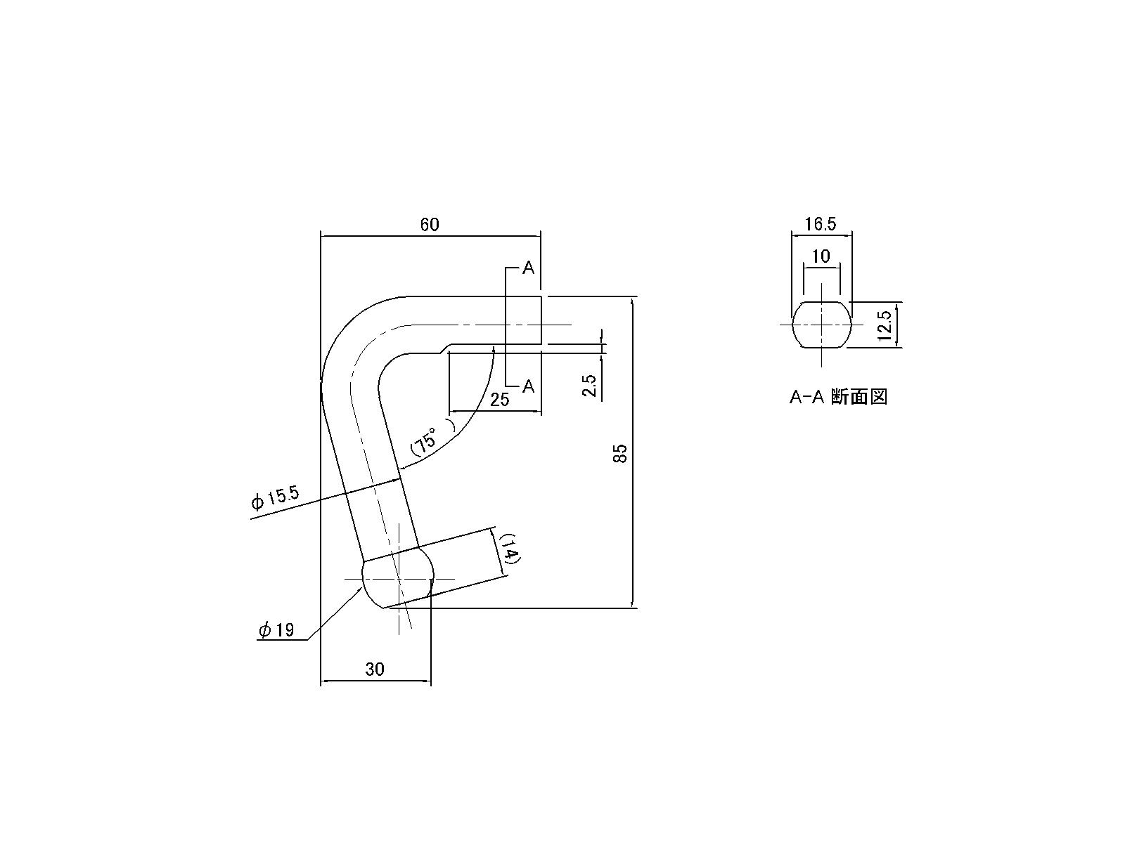 ダンプフック 15.5mm