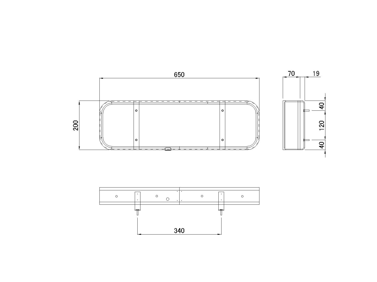 JB 看板灯(アンドン) N型 小 灯具無