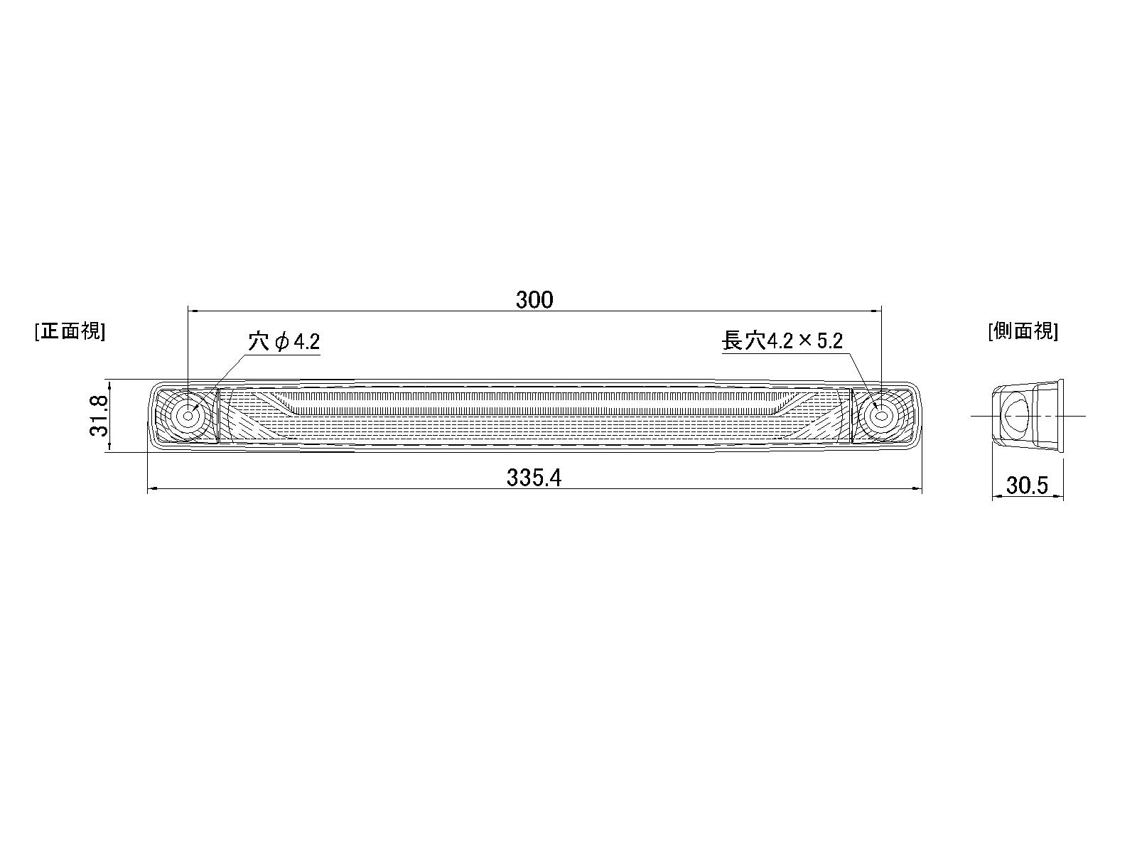 小糸 LEDロングマーカーランプ アンバー LED-MLA 24V