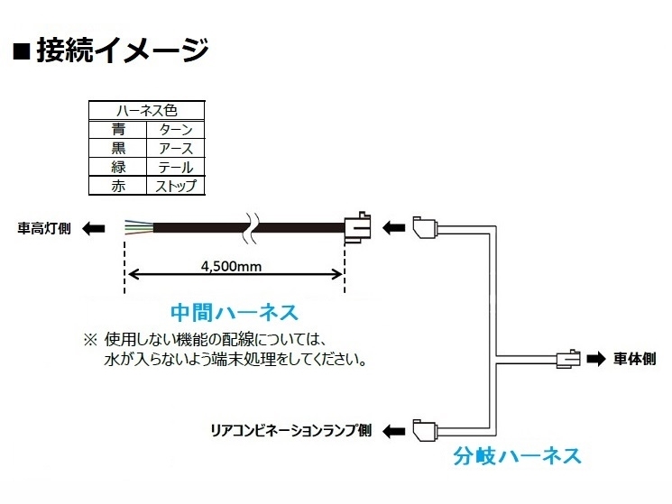 小糸 LED車高灯&ストップランプ 中間ハーネス LEDTOP-CH