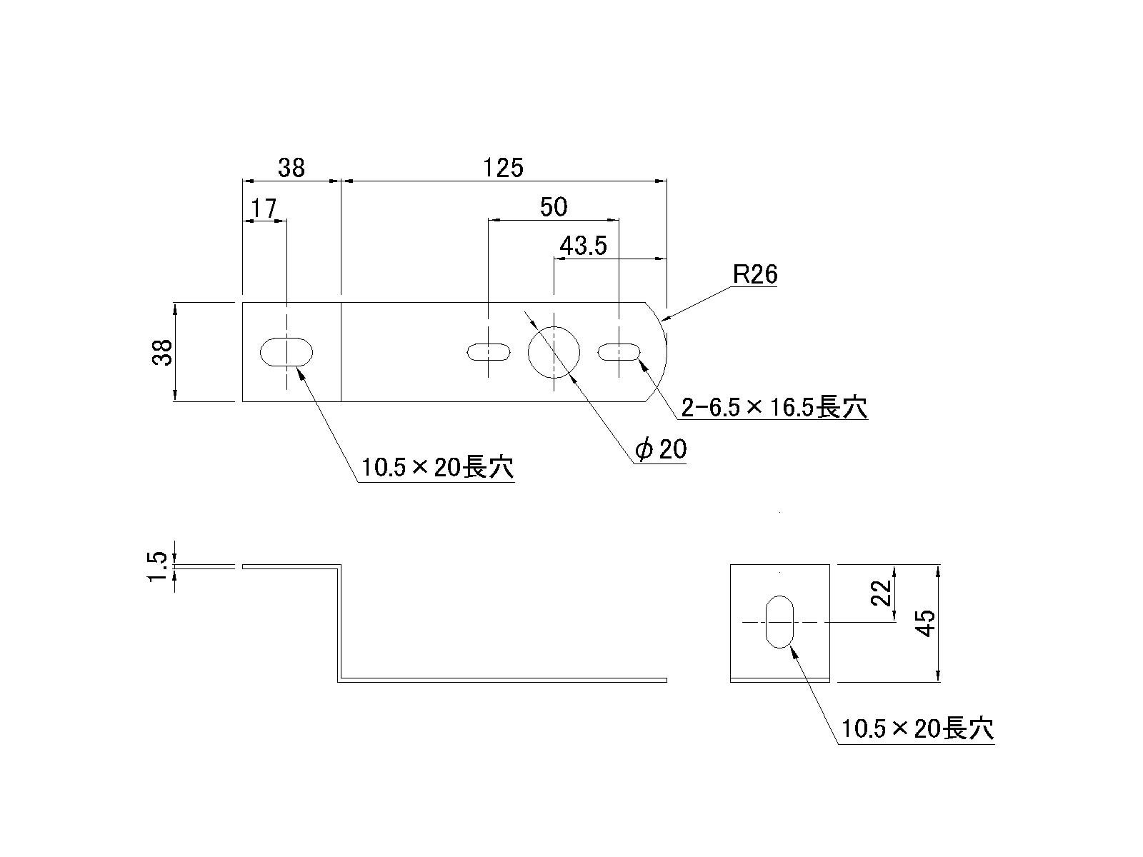 ステンレスマーカーステー クランク型 Z-125S