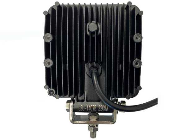 LEDワーキングランプ 角型 LSL-1407B 強化ブラケット (12/24/48V共用) 27W