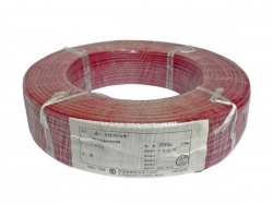 電線 φ4シース付 AV0.85sq 赤 (200M/巻)