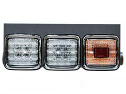 ICL LED Combi tail lamp square type Clear 3 series