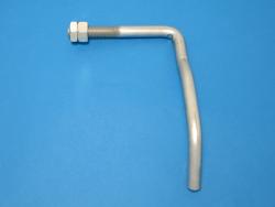 Latch handle 19mm for post-R