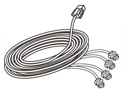 市光 BS-300バックセンサー後方下用ケーブル17M(センサー2～4個用) BC-D17