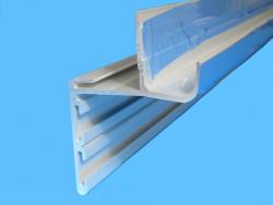 B型 跳ね上げドア下部型材 本体 アルミ色 L=2500