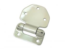 Stainless steel hinges outside New Groove Block