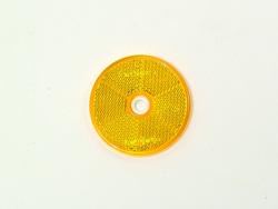 丸型反射鏡/リフレクター 26-108-001 橙 穴付 (ECE認証取得品)