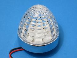 LEDクリスタルSマーカー 24V クリア／青 防水型
