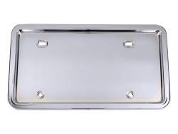 ナンバー枠 皿型 メッキ 大型用