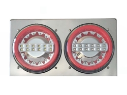 JB 丸型LEDテールランプ 2連 LEDバックランプ付 埋め込み仕様