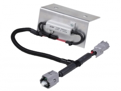 Tycoメタルクラッド LEDナンバーランプ用抵抗器 25W-22Ω 防水コネクタ･アルミステー付 ふそう小型車用