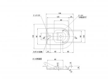 フロアーフック ツバ切型 4t用