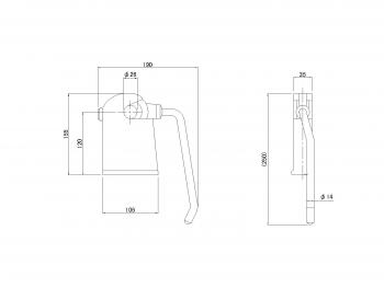 ダンプ上部受 4t用 強化型 L