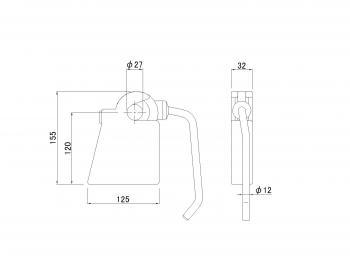 ダンプ上部受 2t用 強化型(125mm幅) R