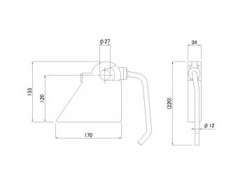 ダンプ上部受 2t用 強化型(170mm幅) L