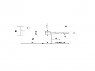 ダンプ中間金具 2t、4t用 メッキピン