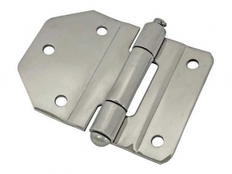 Stainless block hinge Outer groove Stepped side φ10 pin L