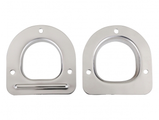 Stainless rope through small hole for aluminum block