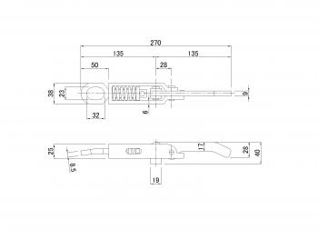 エビ金打抜式 AB型 L=270mm