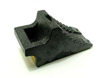 トラック車輪止め/歯止め ハイプラ製(小) 黒色