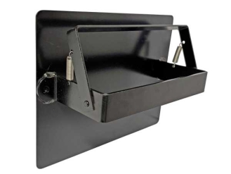 車輪止め/歯止めステー 台座付き 【ハイプラ製(大)新型専用】