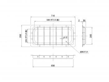 鳥居窓枠 650型(硝子付)
