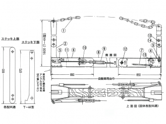 戸田式ステッキ T-44型