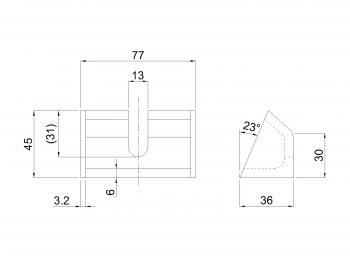 アオリチェーン掛 3/8用 補強付