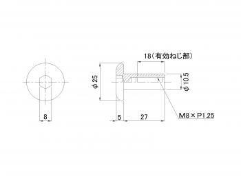 蝶番用フランジナット MHFNT
