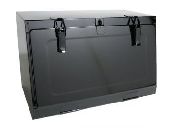鉄製工具箱 750×290×320mm 黒塗装