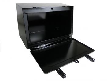 鉄製工具箱 750×290×320mm 黒塗装