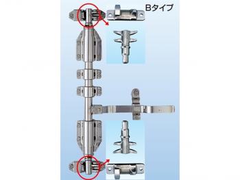 ステンレスハンマーロックBセット φ34用 2本爪(パイプ無)