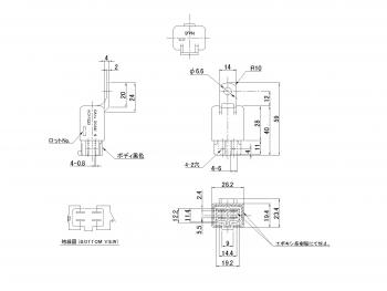 汎用リレー ACA-1223 CA1a (DC24V)