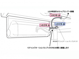 小糸 LED車高灯&ストップランプ 中間ハーネス LEDTOP-CH