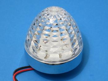 LEDクリスタルSマーカー 24V クリア／青 防水型