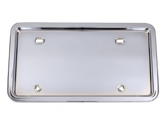 ナンバー枠 皿型 メッキ 大型用