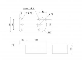 ステンレスマーカーステー クランク型 Z-102