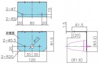 ステンレスマーカーステー L型 JB-MU24･SMLUL用 SUS430