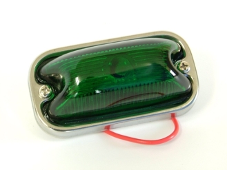 Side marker acrylic lens LO-100 green (front opening)