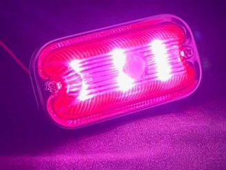 LO-100 LED角型マーカー アクリルレンズ 桃 24V