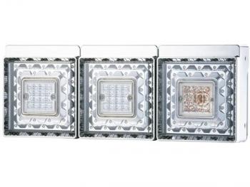 JB 角型LEDテールランプ 3連 LEDバックランプ付