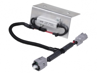 Tycoメタルクラッド LEDナンバーランプ用抵抗器 25W-22Ω 防水コネクタ･アルミステー付 ふそう小型車用
