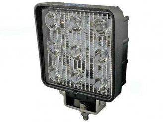 LEDワーキングランプ 角型 LSL-1407B 強化ブラケット (12/24/48V共用) 27W