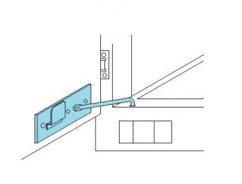 90度ストッパー 手動式 L=310 L