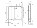 Stainless steel mudguard stay / steady rest with frame for 4t