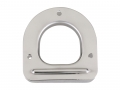 Stainless rope through small hole for aluminum block